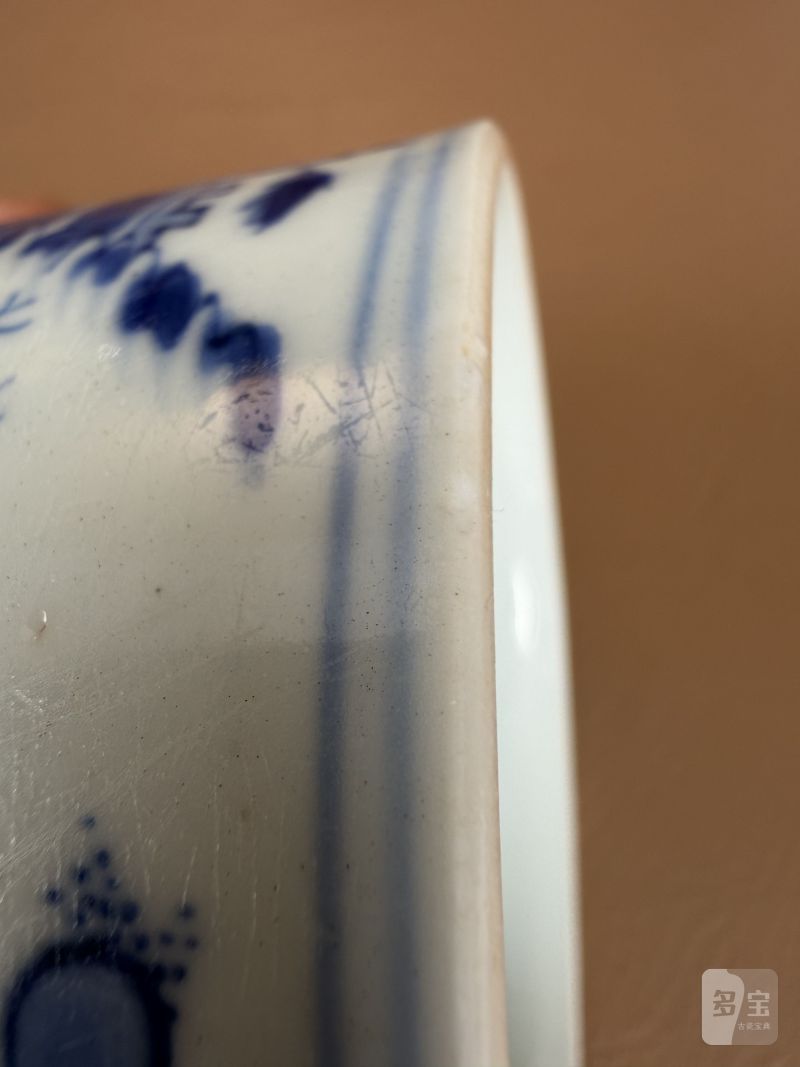 明崇祯 青花高仕对弈图琴炉 - 图12
